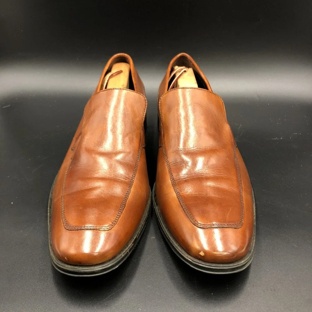 Cole Haan Postino Venetian Slip On Loafers Moc Toe Brown Mens 11 M‎ C10234 FE12